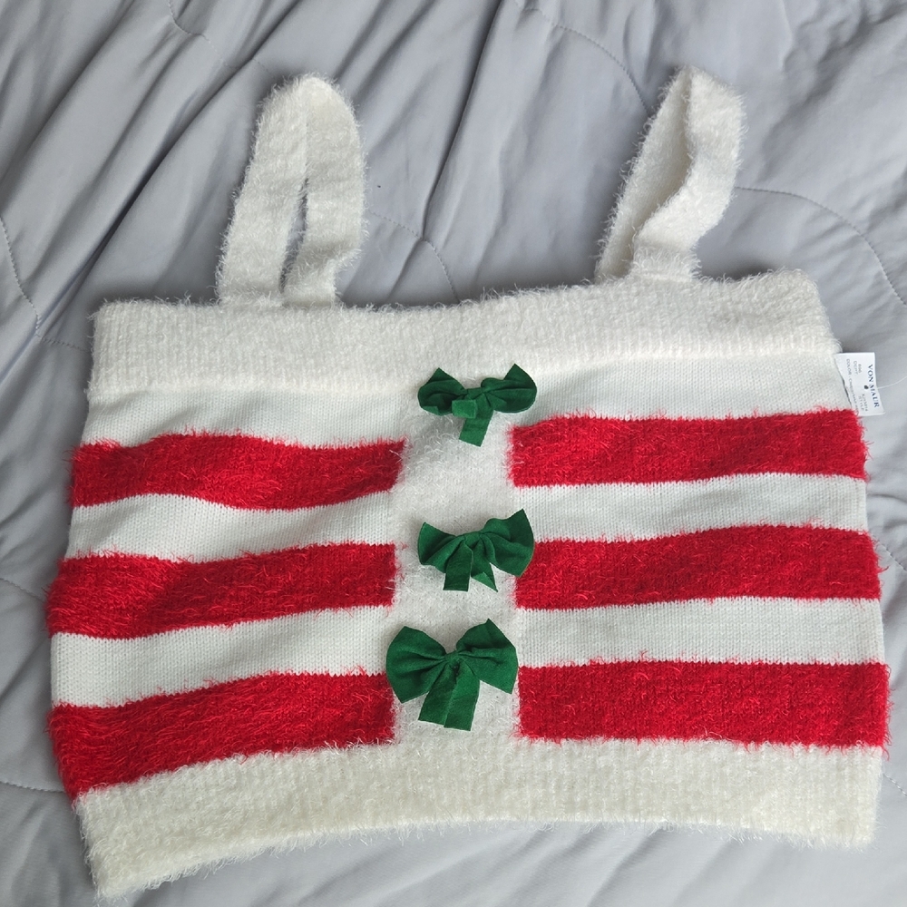 Striped Holiday Christmas Top